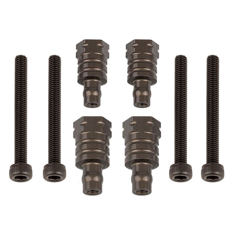 Team Associated RC8B4.1/E FT Shock Bushings 12.5mm/16mm Aluminium (AS81657)