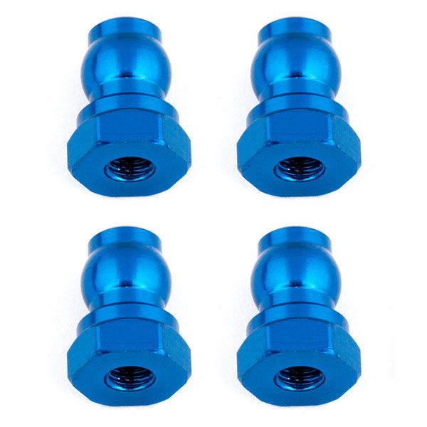 Team Associated Shock Bushings 10 mm Blue Aluminum (AS91815)