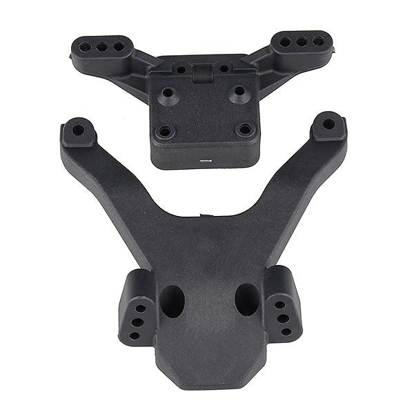 Team Associated B6.3 FT Top Plate &amp; Ballstud Mount Carbon (AS91875)