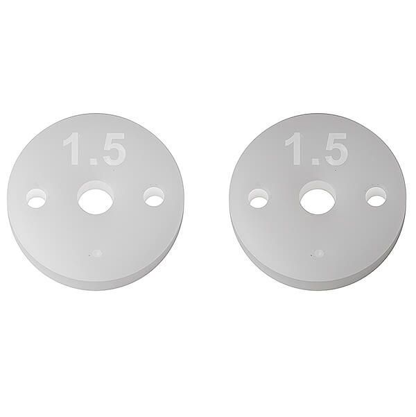 Team Associated FT 13mm Shock Pistons, 2.5mm, 2 X 1.5 (AS91931)