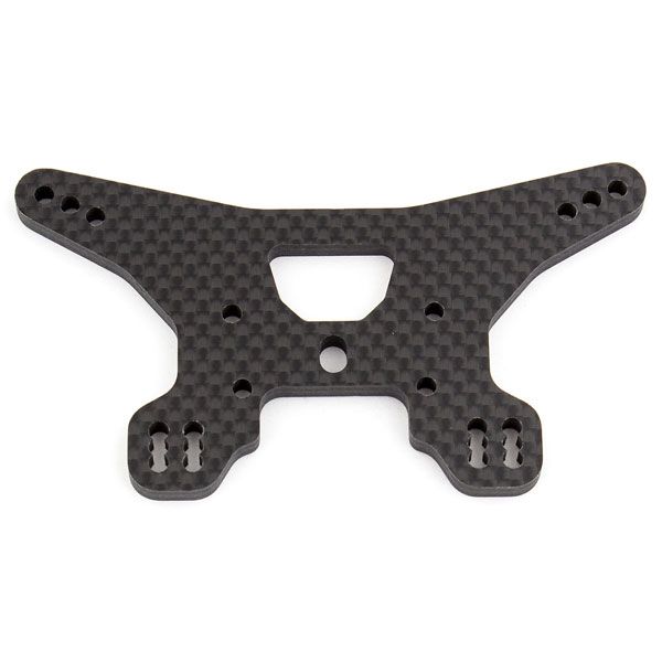 Team Associated B64 Rear Shock Tower, Woven Carbon Fibre (AS92012)