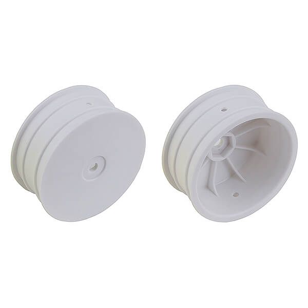 Team Associated 12mm Hex 2.2&quot; 4Wd Front White Wheels B74 +1.5mm (AS92362)