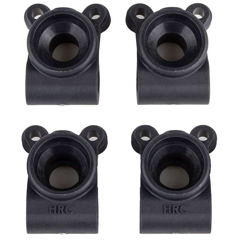 Team Associated RC10B7 FT Rear Hubs, Carbon (AS92413)
