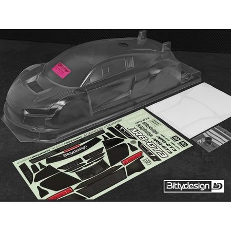 Bittydesign AR8-GT3 190mm Clear GT Bodyshell - Light (BD-GT-190R8)