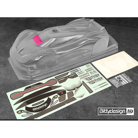 Bittydesign ARES-1 GT Clear 190mm Body Clear (BD-GT-190AS1)