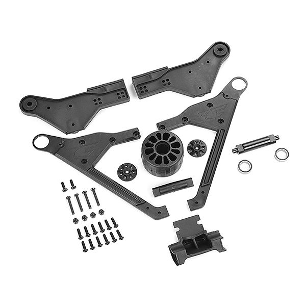 Corally Wheelie Bar &quot;1 Wheel&quot; 2021 Version Set (C-00180-567)