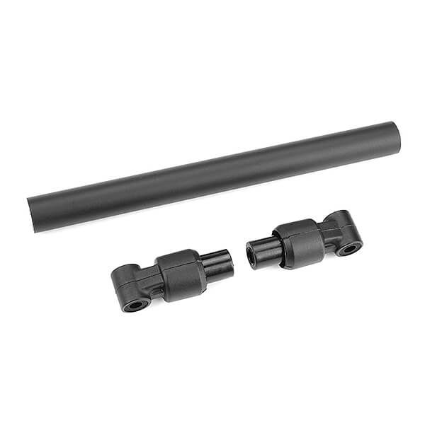 Corally Chassis Tube Front 110mm Aluminum Black 1 Set (C-00180-665)