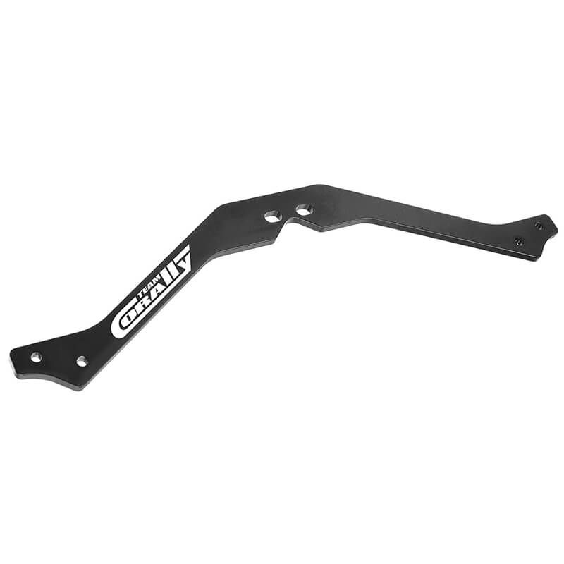 Corally Chassis Brace Asuga Xlr Center Upper Aluminum 3mm Black (C-00180-867)