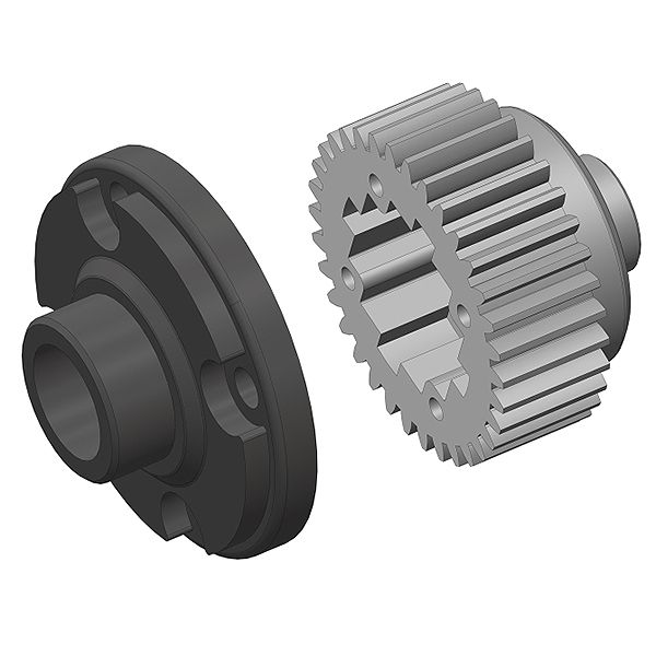 Corally Diff Gear Metal Diff Gear Cover Composite 1 Set (C-00250-071)