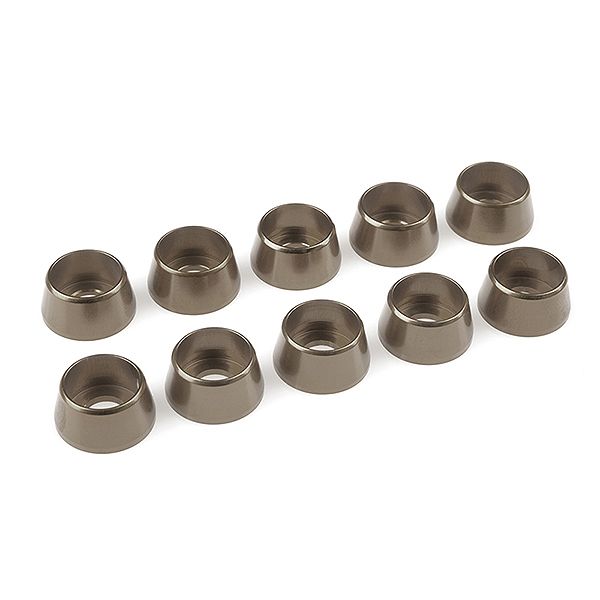 Corally Aluminium Washer For M5 Socket Head Screws Od=12mm Gun Metal 10Pcs (C-31293)