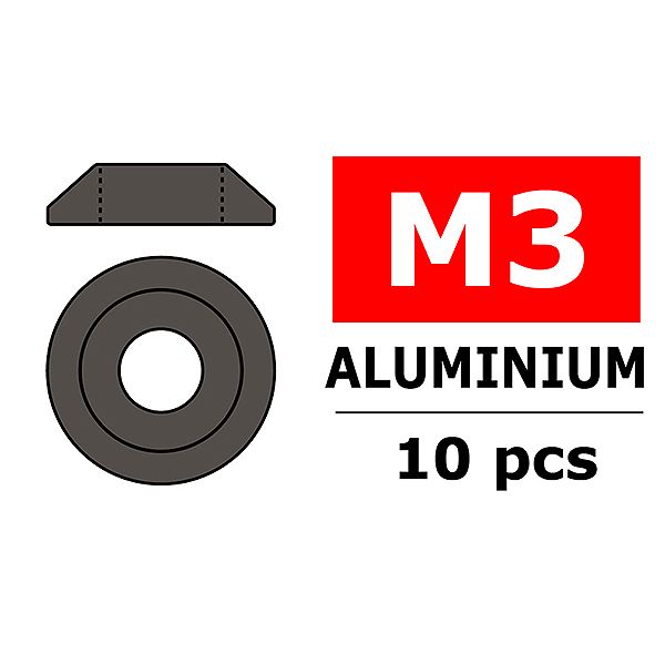 Corally Aluminium Washer For M3 Button Head Screws O (C-3211-30-3)