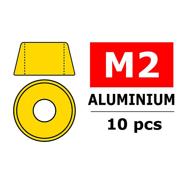 Corally Aluminium Washer For M2 Socket Head Screws O (C-3214-20-0)