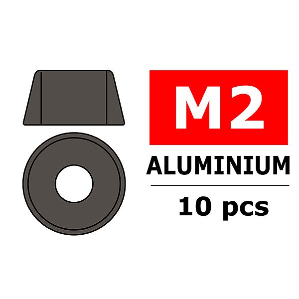 Corally Aluminium Washer For M2 Socket Head Screws O (C-3214-20-3)