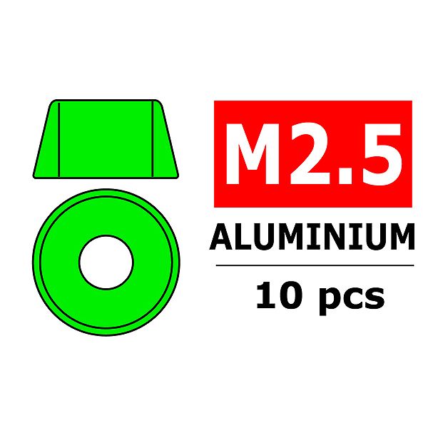 Corally Aluminium Washer For M2.5 Socket Head Screws (C-3214-25-1)