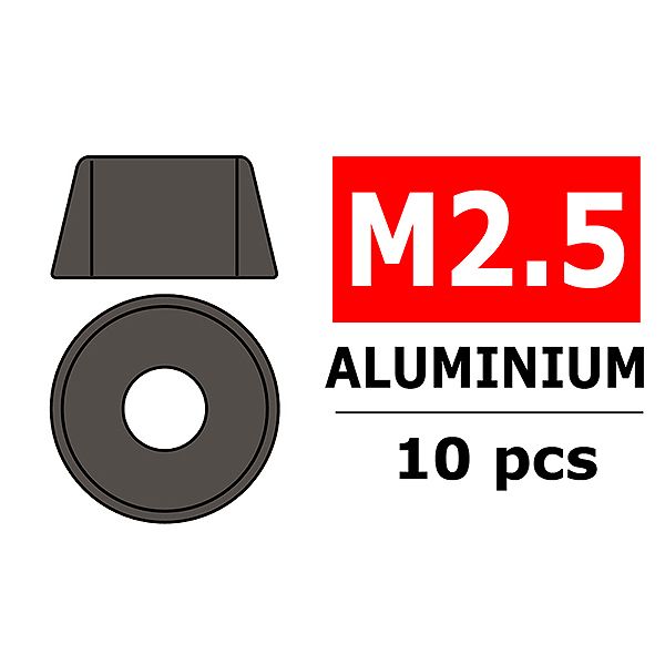 Corally Aluminium Washer For M2.5 Socket Head Screws (C-3214-25-3)