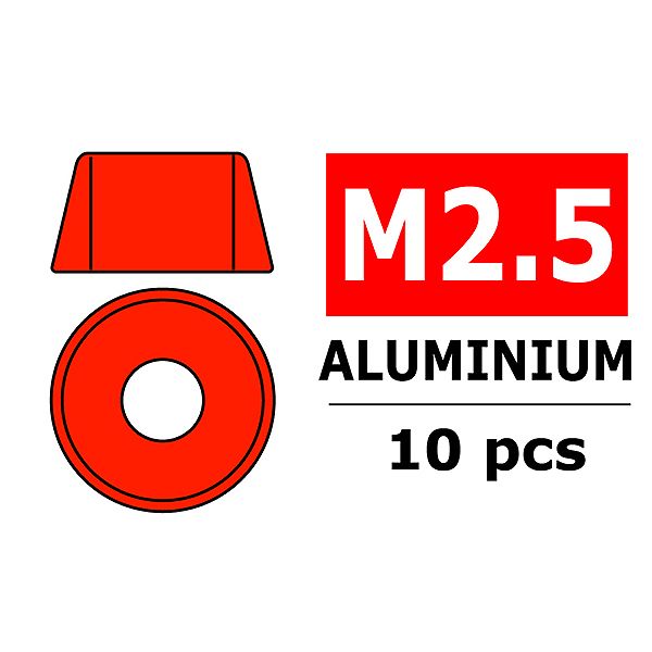 Corally Aluminium Washer For M2.5 Socket Head Screws (C-3214-25-5)