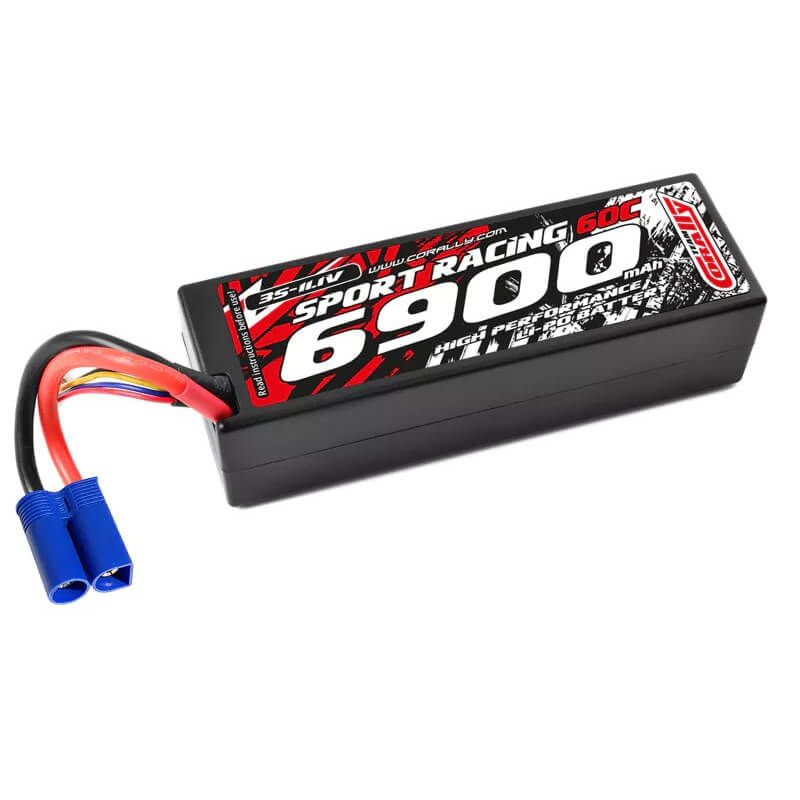 Corally Power Racing 60C Lipo Battery 6900Mah 11.1V EC5 3S (C-49136-EC5)