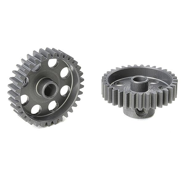Corally 48 Dp Pinion Short Hard Anodised Al7075 33 Teeth Shaft Dia. 3.17mm (C-70433)