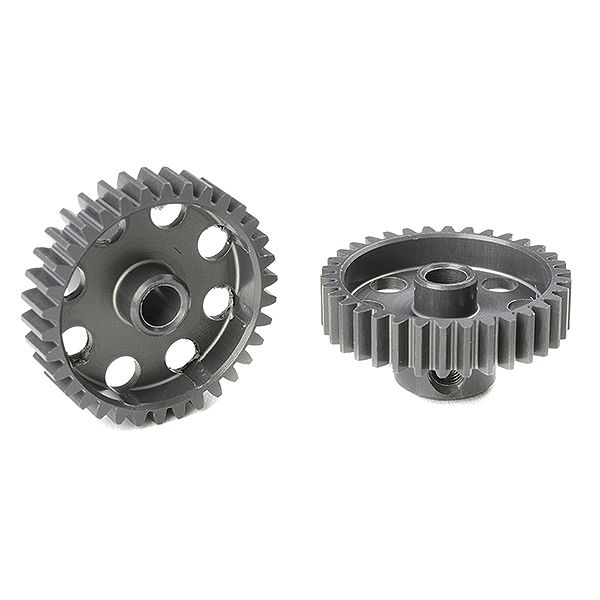 Corally 48 Dp Pinion Short Hard Anodised Al7075 34 Teeth Shaft Dia. 3.17mm (C-70434)