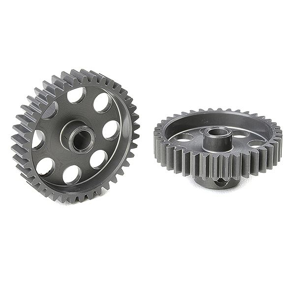 Corally 48 Dp Pinion Short Hard Anodised Al7075 38 Teeth Shaft Dia. 3.17mm (C-70438)
