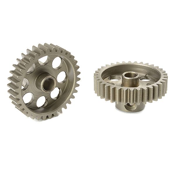 Corally 48 Dp Pinion Short Hardened Steel 34 Teeth Shaft Dia. 3.17mm (C-71434)