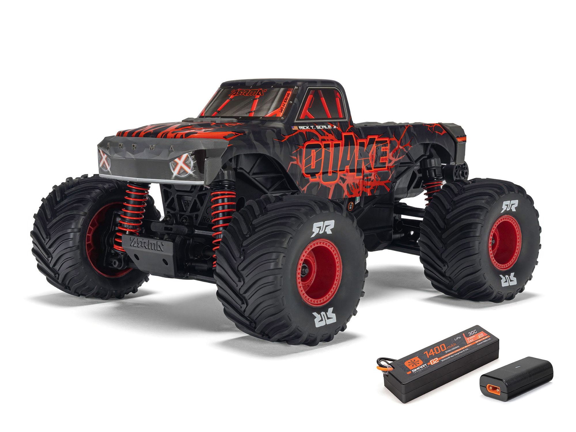 Arrma 1/16 QUAKE GROM 4X4 RTR Monster Truck Red (C-ARA2137T1)