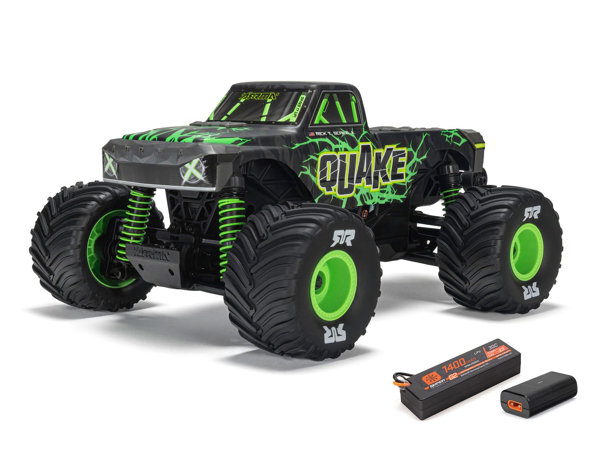 Arrma 1/16 QUAKE GROM 4X4 RTR Monster Truck Green (C-ARA2137T2)