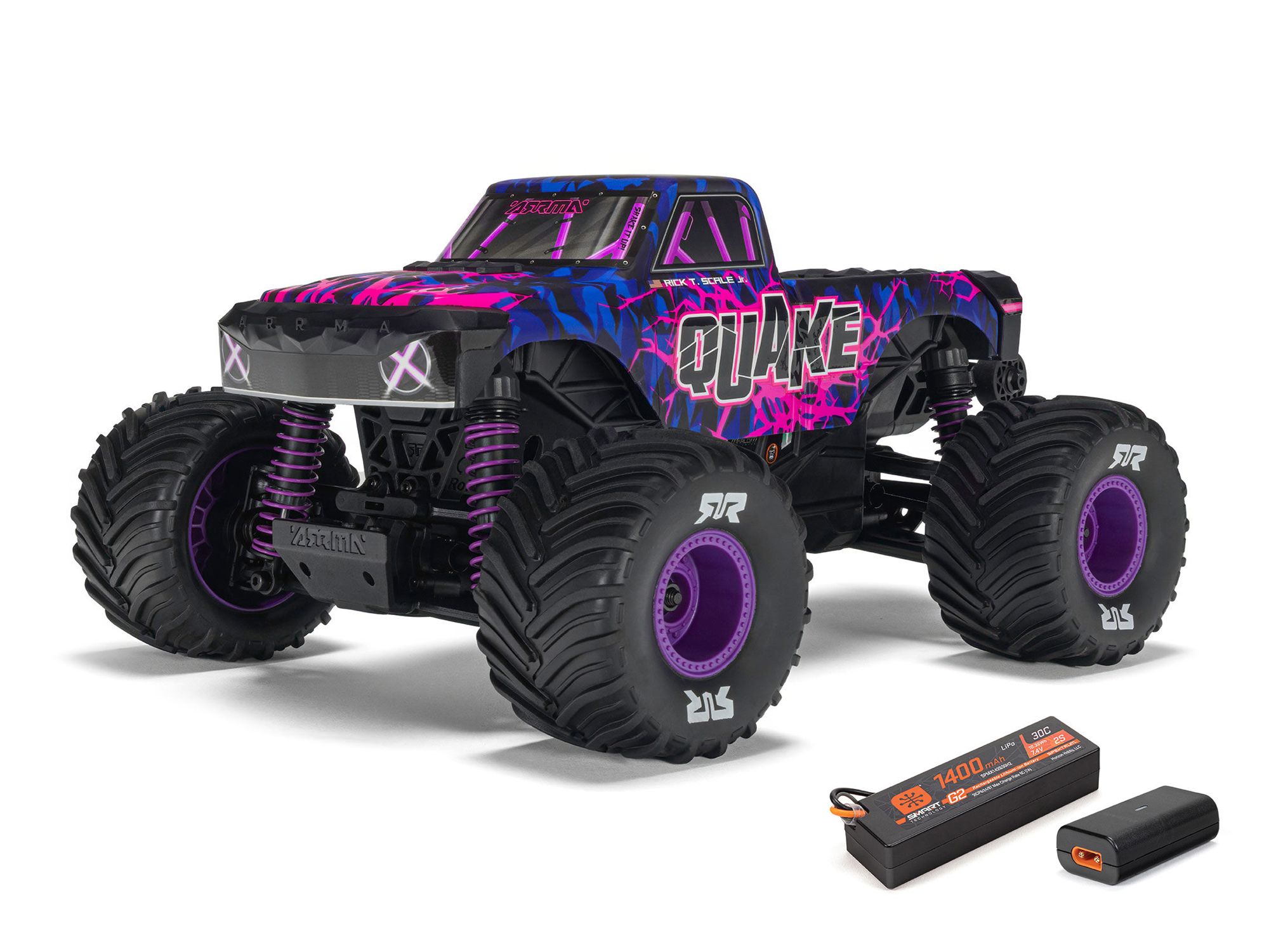 Arrma 1/16 QUAKE GROM 4X4 RTR Monster Truck Purple (C-ARA2137T3)