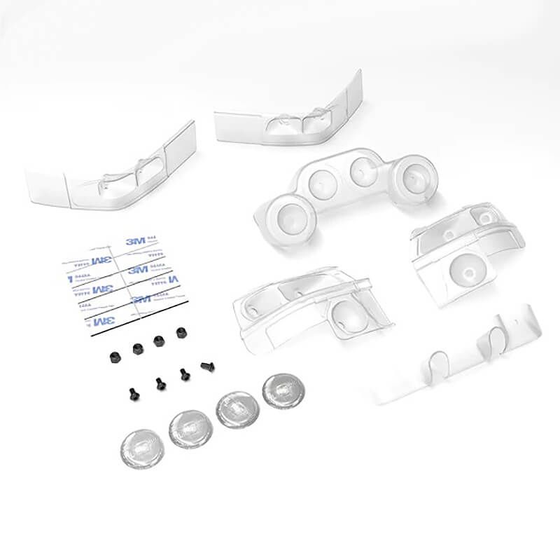 Carisma M48S Subaru WRC 1997 Light Buckets Set (Clear) (CA16489)