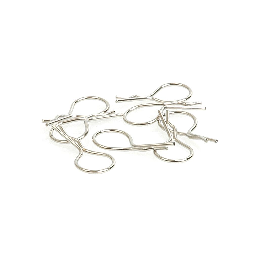 Core RC Big Body Clip 1/10 - Silver (8) (CR071)