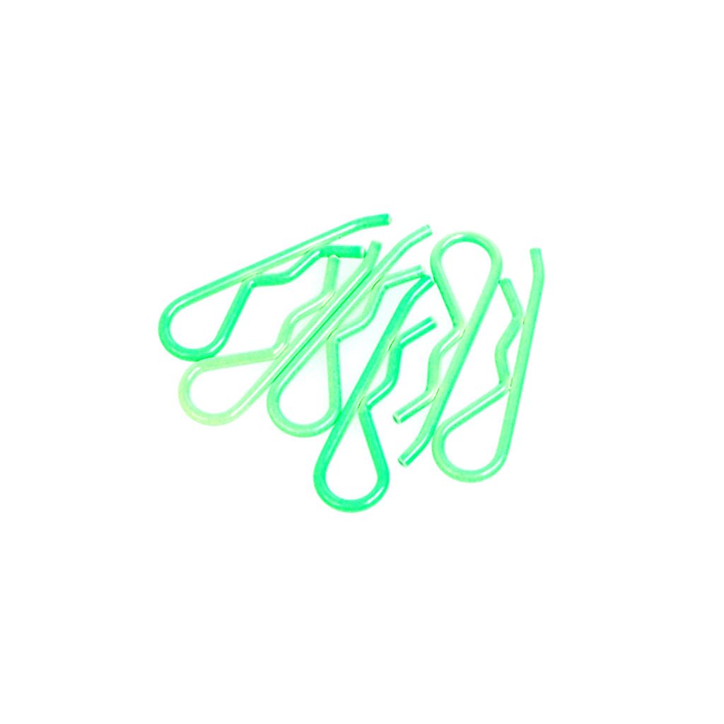 Core RC Body Clip 1/8 - Fluorescent Green (6) (CR094)