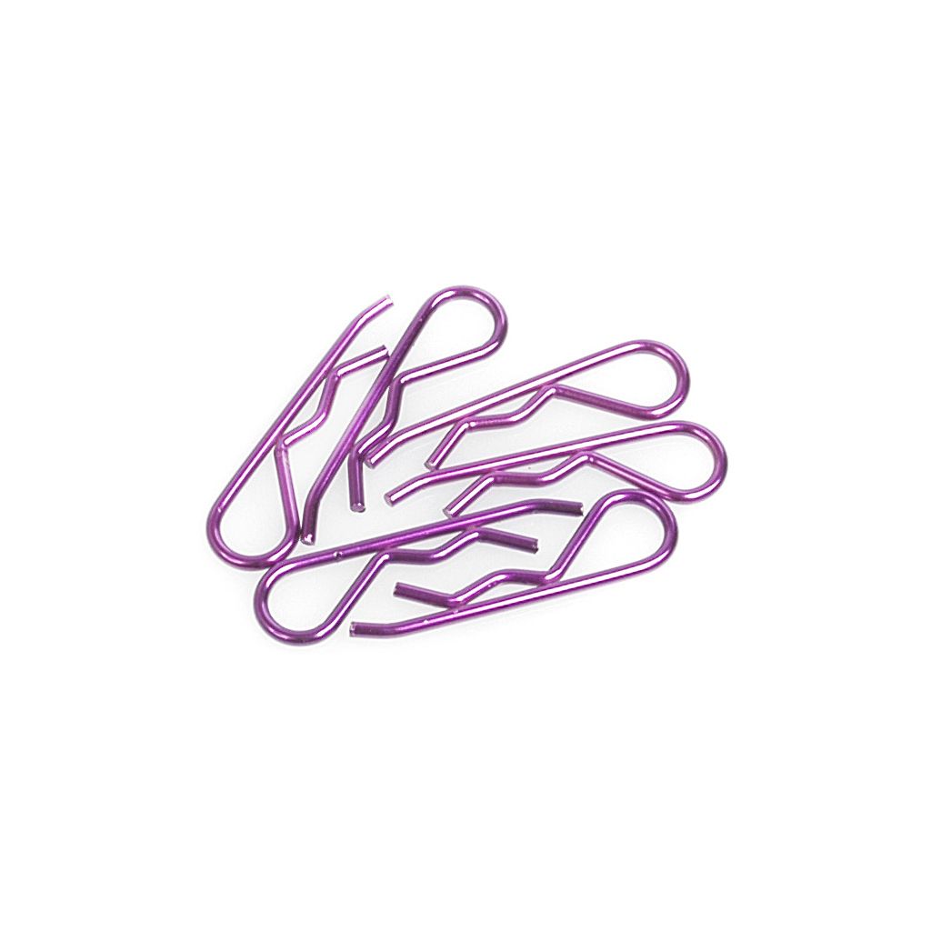 Core RC Body Clip 1/8 - Metallic Purple (6) (CR099)