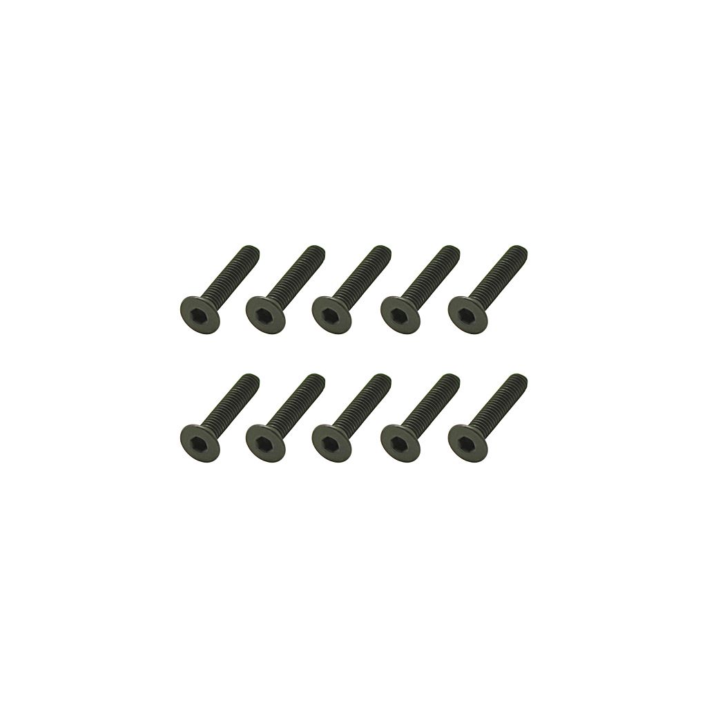 Core RC Steel Csk Hex Screws M3 x 15 pk10 (CR349)