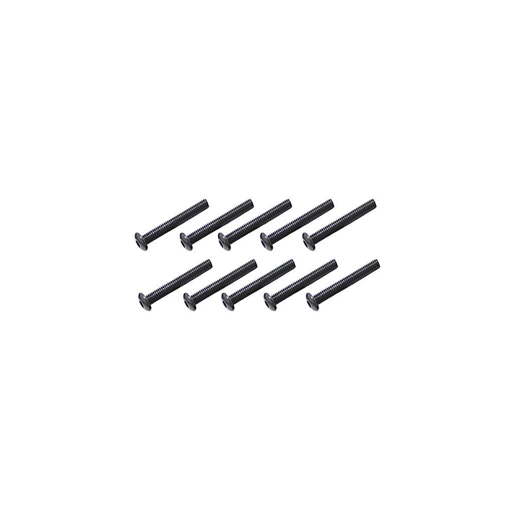 Core RC Steel Button Head Hex Screws M3 x 22 pk10 (CR369)