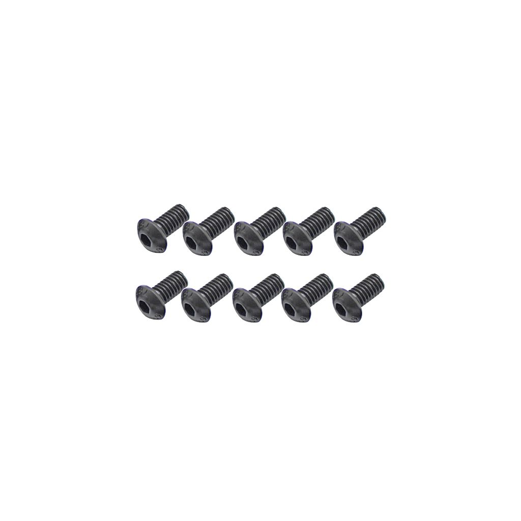 Core RC Steel Button Head Hex Screws M4 x 8 pk10 (CR371)