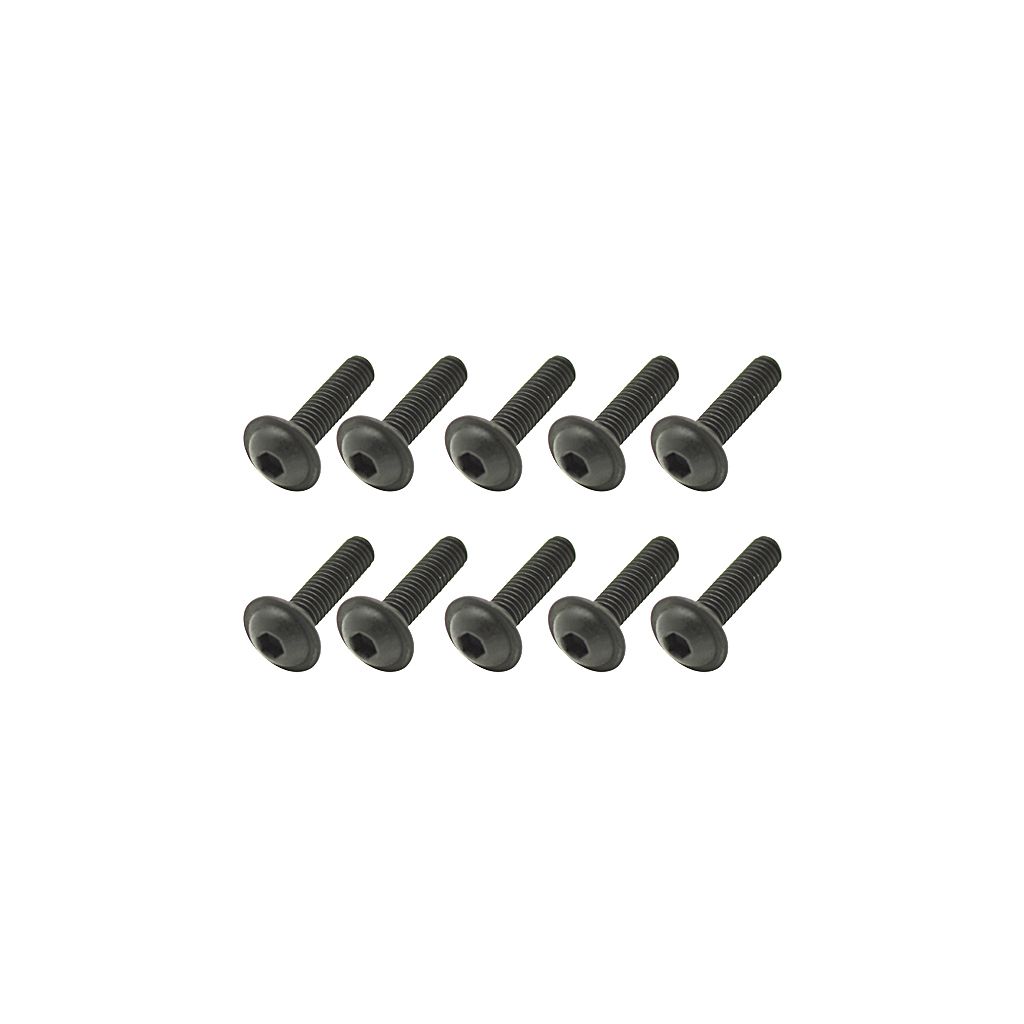 Core RC Steel Fl Caphead Hex Screws M3 x 12 pk10 (CR373)