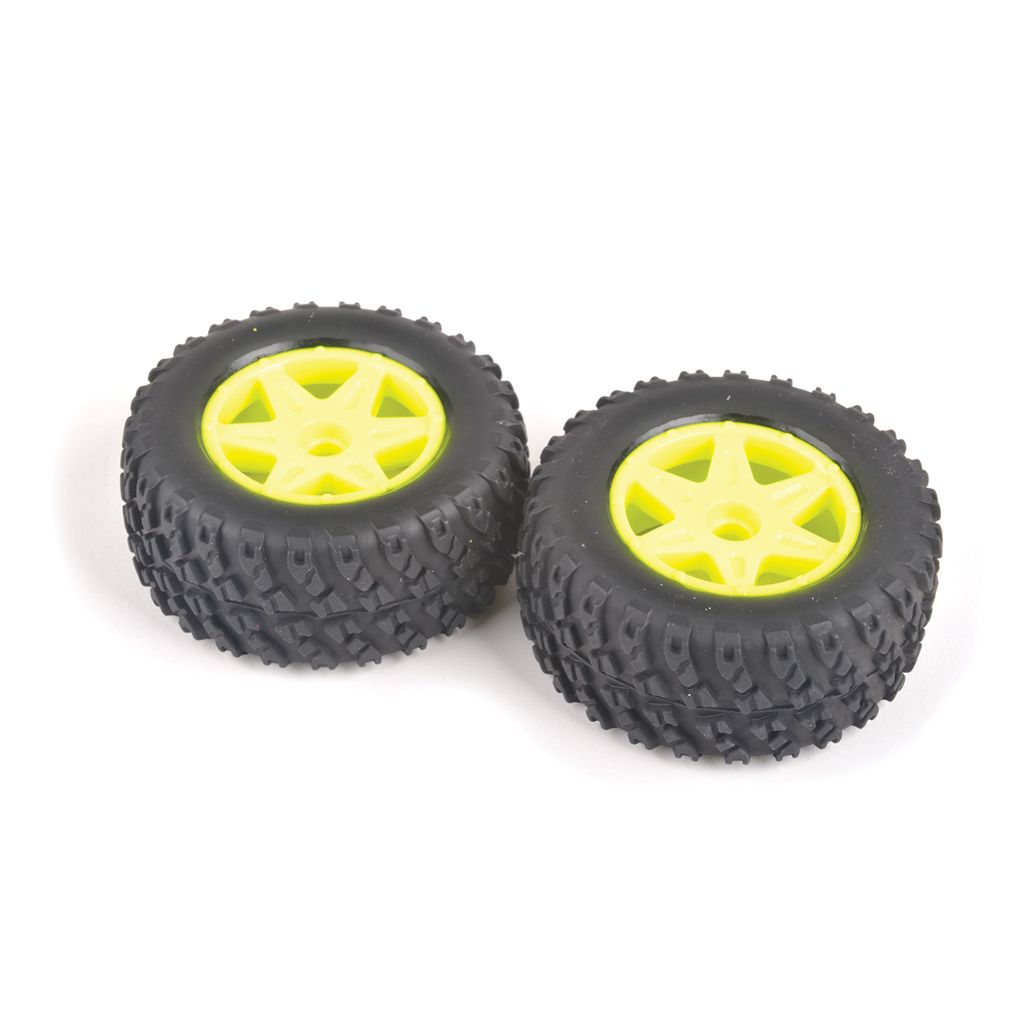Core RC Spider Front Tyre &amp; Wheel Set - Yellow (CRA163)