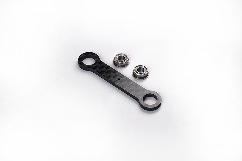 Koswork Kyosho Ultima &amp; JJ Carbon Steering Link Plate Set (KOS04361-16)