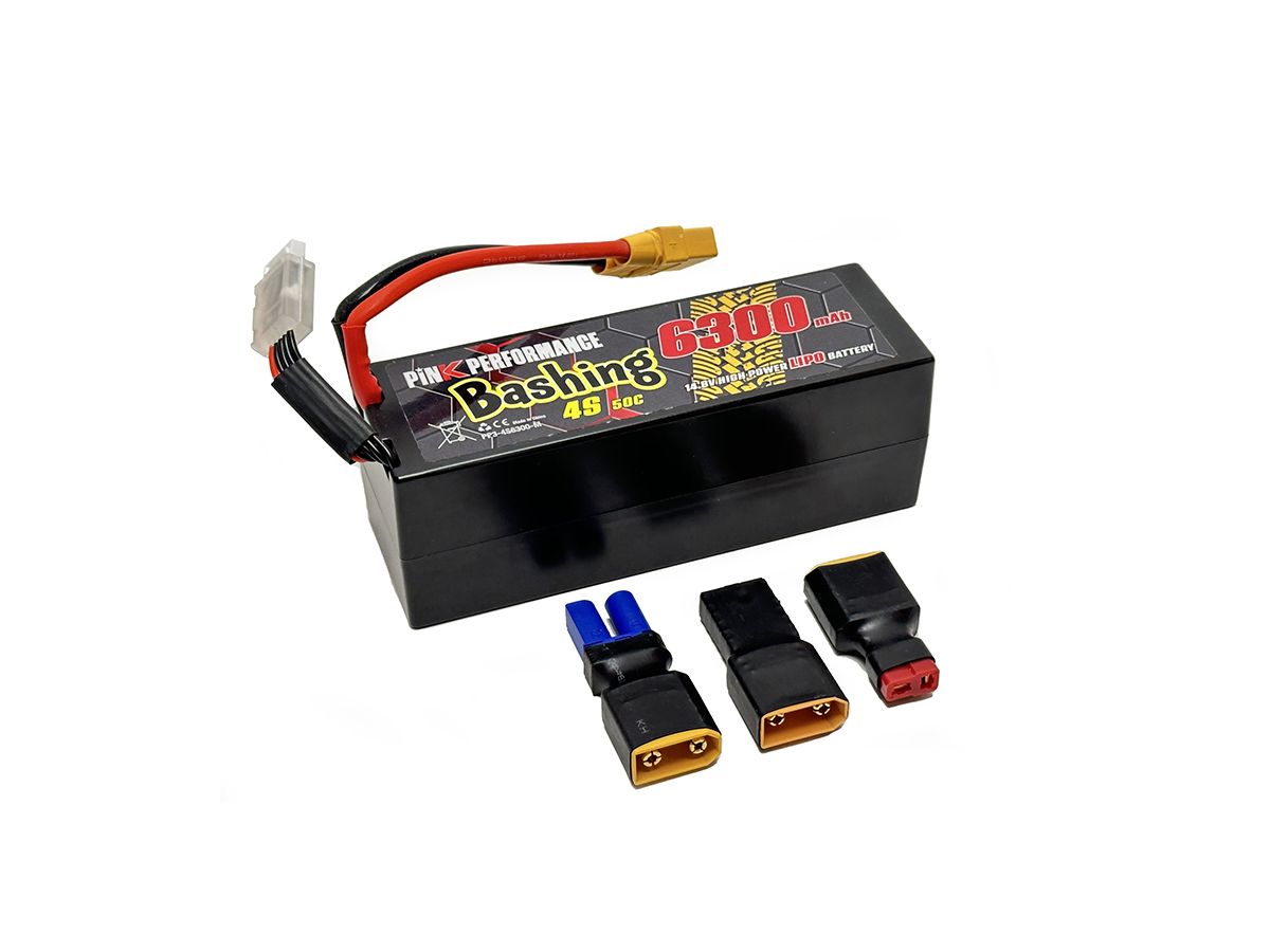 Pink Performance Bashing LiPo 4S 14.8V-6300-50C (Multi) (PP3-4S6300-M)