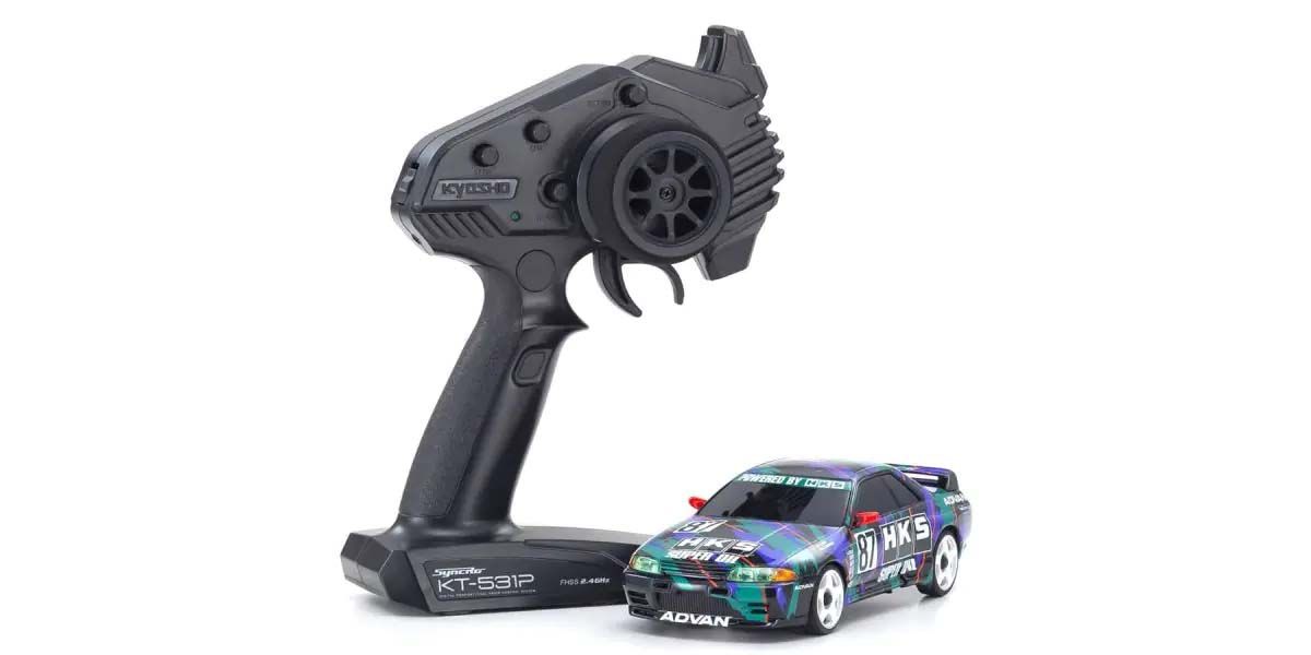 Kyosho Mini-Z AWD Nissan Skyline GT-R R32 1993 HKS #87 (K.32652HK)
