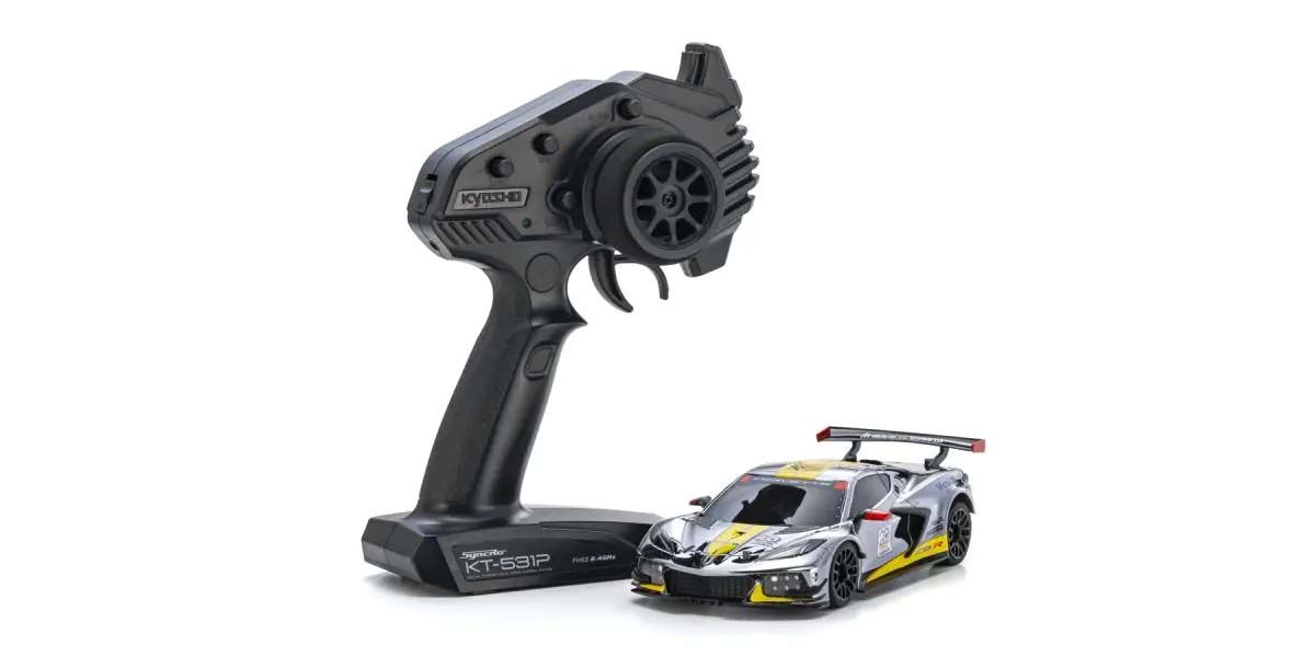 Kyosho Mini-Z MR04 RWD Corvette C8-R Chrome 20th Anni (K.32356CRY)