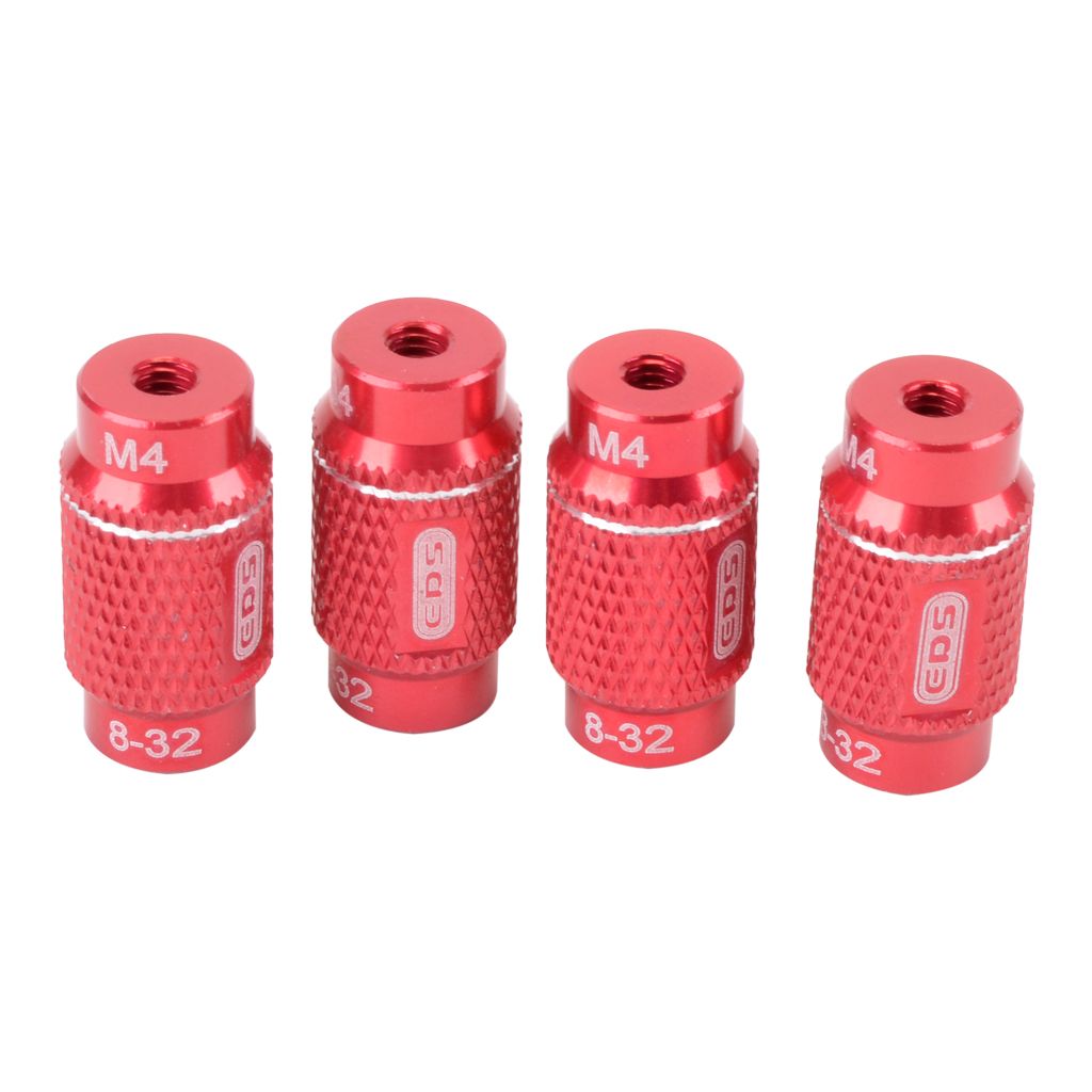 EDS 4mm&amp;3/32 Alu Nut - 1/10 Set-Up System (4) (ED181010)