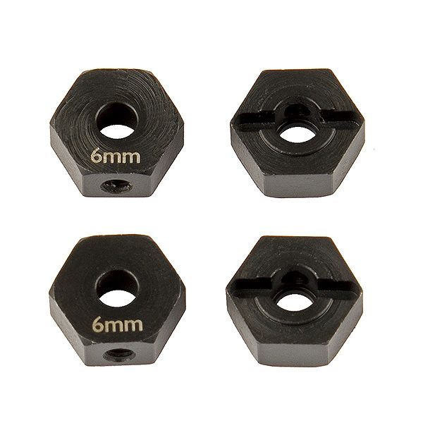 Element RC FT Enduro Wheel Hexes, 6 mm, Steel (EL42076)