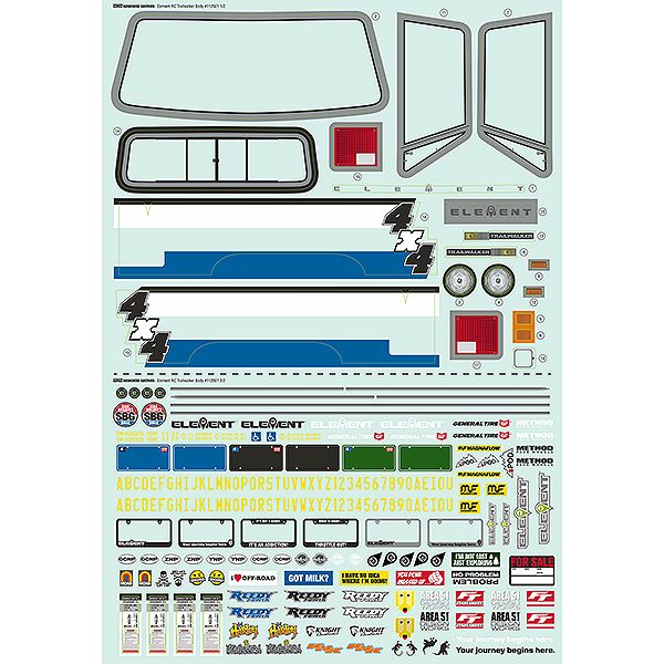 Element RC Trailwalker Body Decals (EL42142)