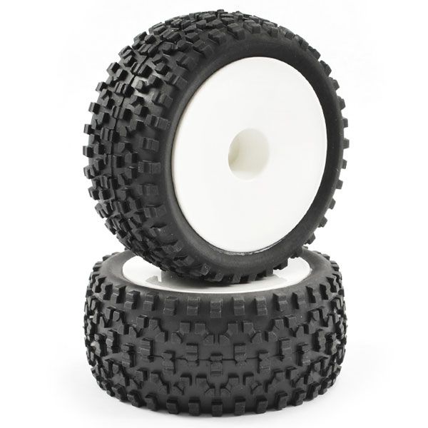 Fastrax 1:10th Mounted Cuboid Buggy Rear Tyres Dished (FAST0039)