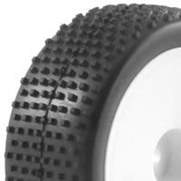 Fastrax 1:10th Mounted Buggy Tyres LP &#039;Block&#039; Front (FAST0040)