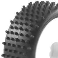 Fastrax 1:10th Mounted Buggy Tyres LP &#039;Stub&#039; Front (FAST0046)