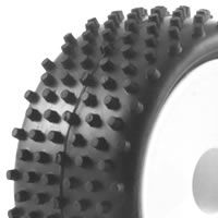 Fastrax 1:10th Mounted Buggy Tyres LP &#039;Stub&#039; Rear (FAST0047)