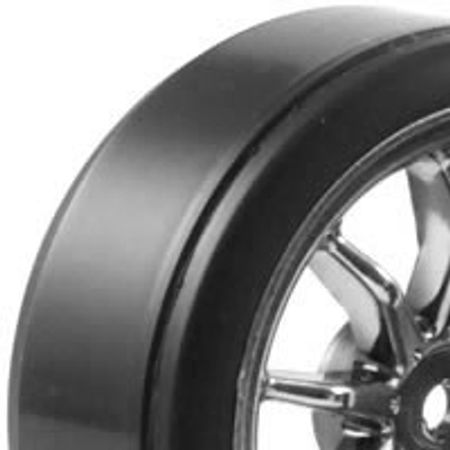 Fastrax 1:10th Street Wheel / Drift Tyres 10-Spoke Chrome (FAST0090C)