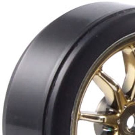 Fastrax 1:10th Street Wheel/ Drift Tyres 10-Spoke Gold (FAST0090G)